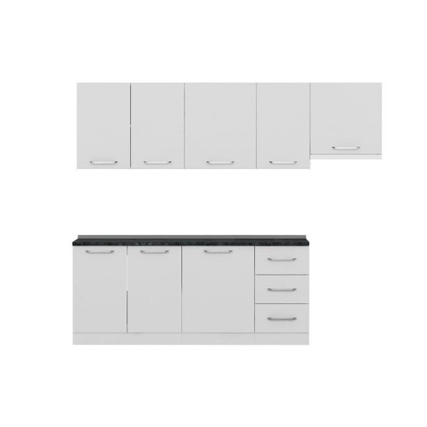 Minar 255 Cm Mutfak Dolabı Beyaz 255-B4