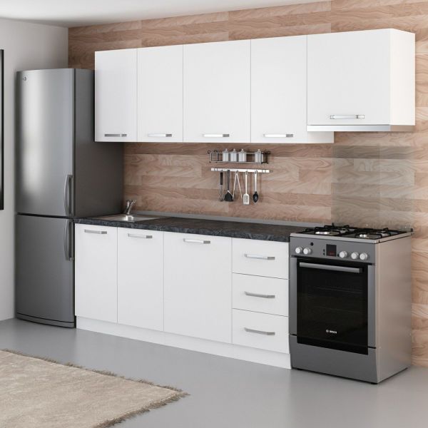 Minar 255 Cm Mutfak Dolabı Beyaz 255-B4