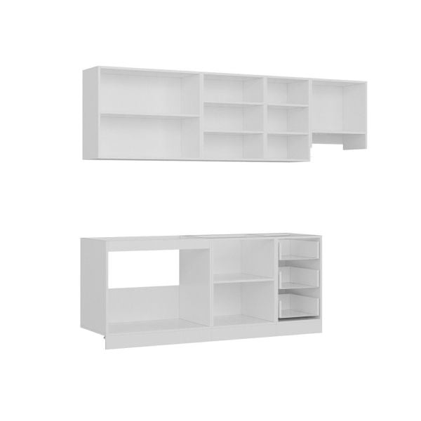 Minar 255 Cm Mutfak Dolabı Beyaz 255-B4