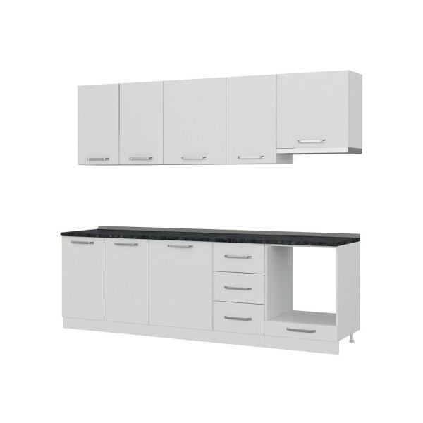 Minar 255 Cm Mutfak Dolabı Beyaz 255-B5