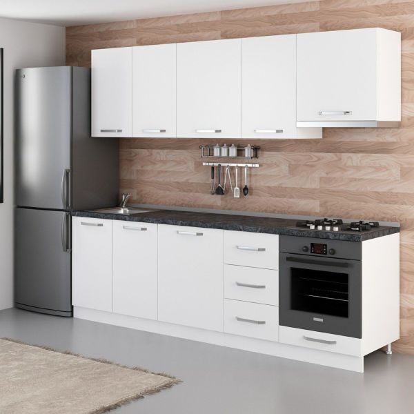 Minar 255 Cm Mutfak Dolabı Beyaz 255-B5