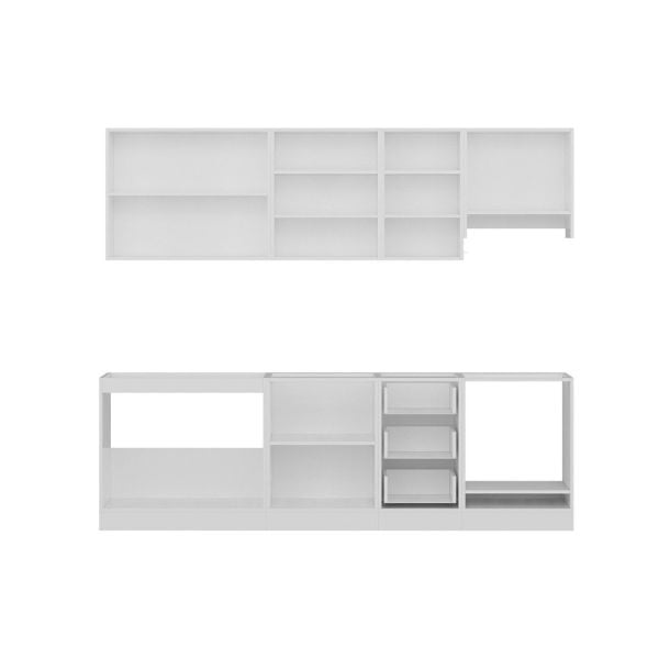 Minar 255 Cm Mutfak Dolabı Beyaz 255-B5