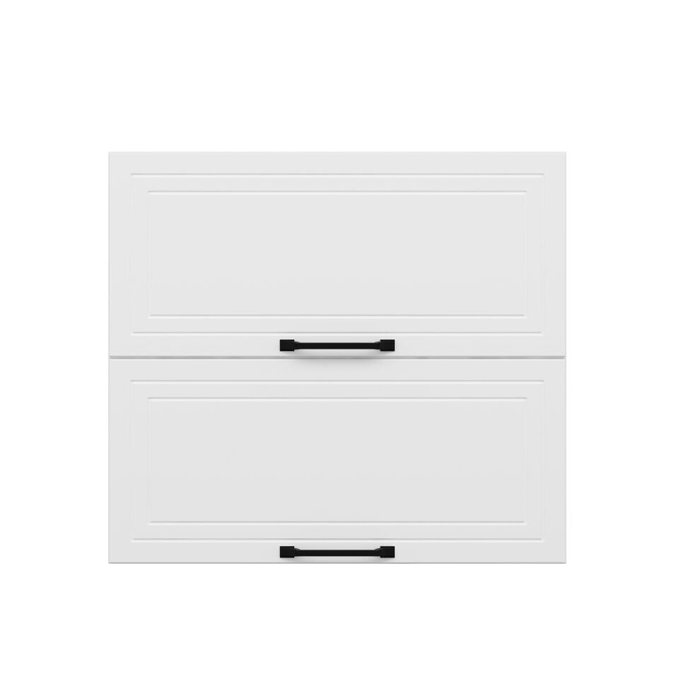 Alvinka Mutfak Modül Mbr_A Üst 2Yk1R 80-H72Cm Dolap Beyaz Beyaz