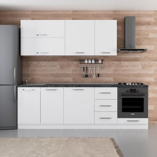 Minar 255 Cm Mutfak Dolabı Beyaz 255-B6