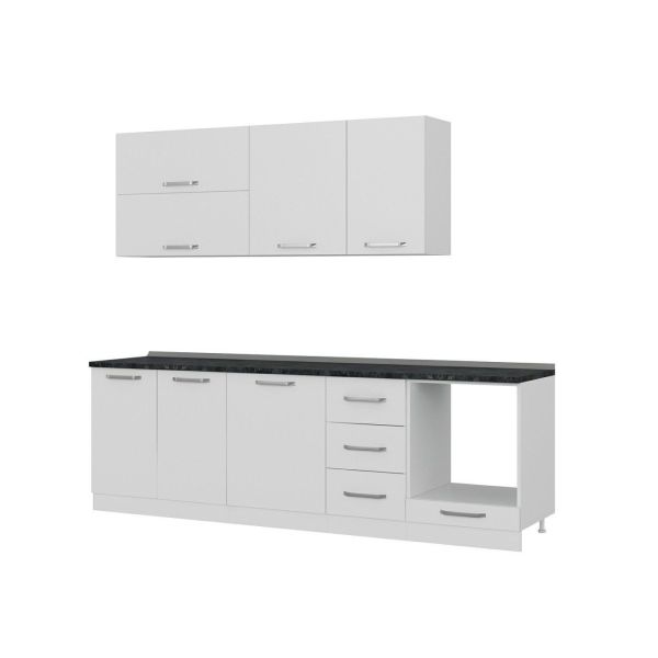 Minar 255 Cm Mutfak Dolabı Beyaz 255-B6