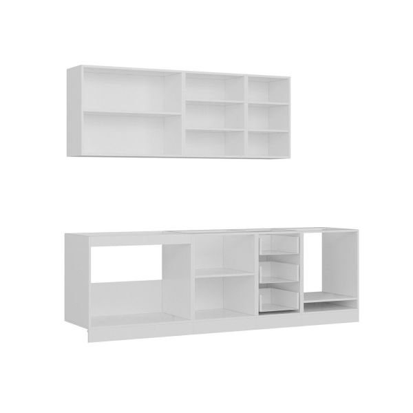 Minar 255 Cm Mutfak Dolabı Beyaz 255-B6