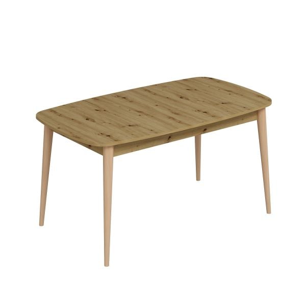 Mitra Açılır Yemek Masası - Artisan/Ahşap Ayak