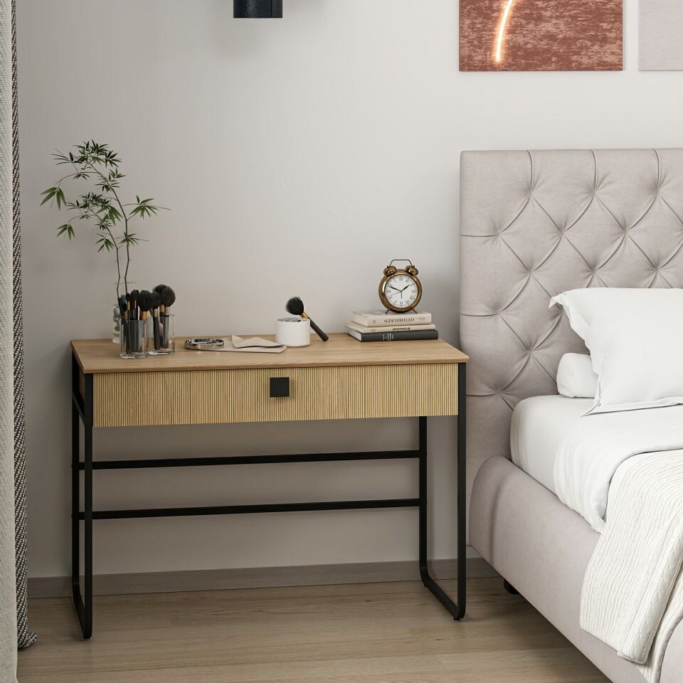 Maren Makyaj Masası Cnc Metal Ayak-Sepet-G.Yunus