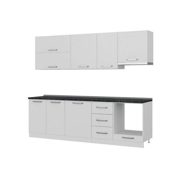 Minar 255 Cm Mutfak Dolabı Beyaz 255-B8