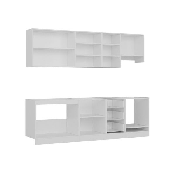 Minar 255 Cm Mutfak Dolabı Beyaz 255-B8