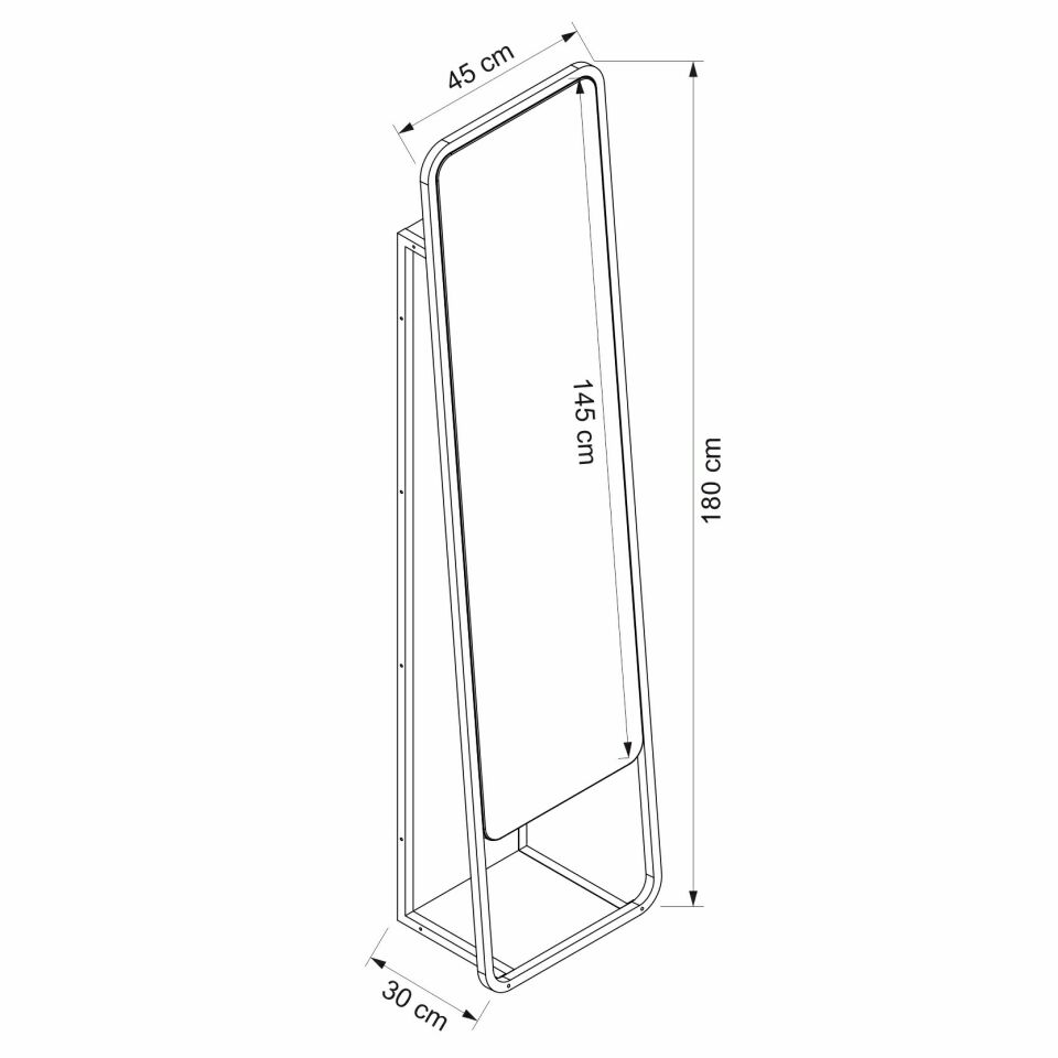 Maren Boy Aynası Cnc Metal-Sepet-G.Yunus