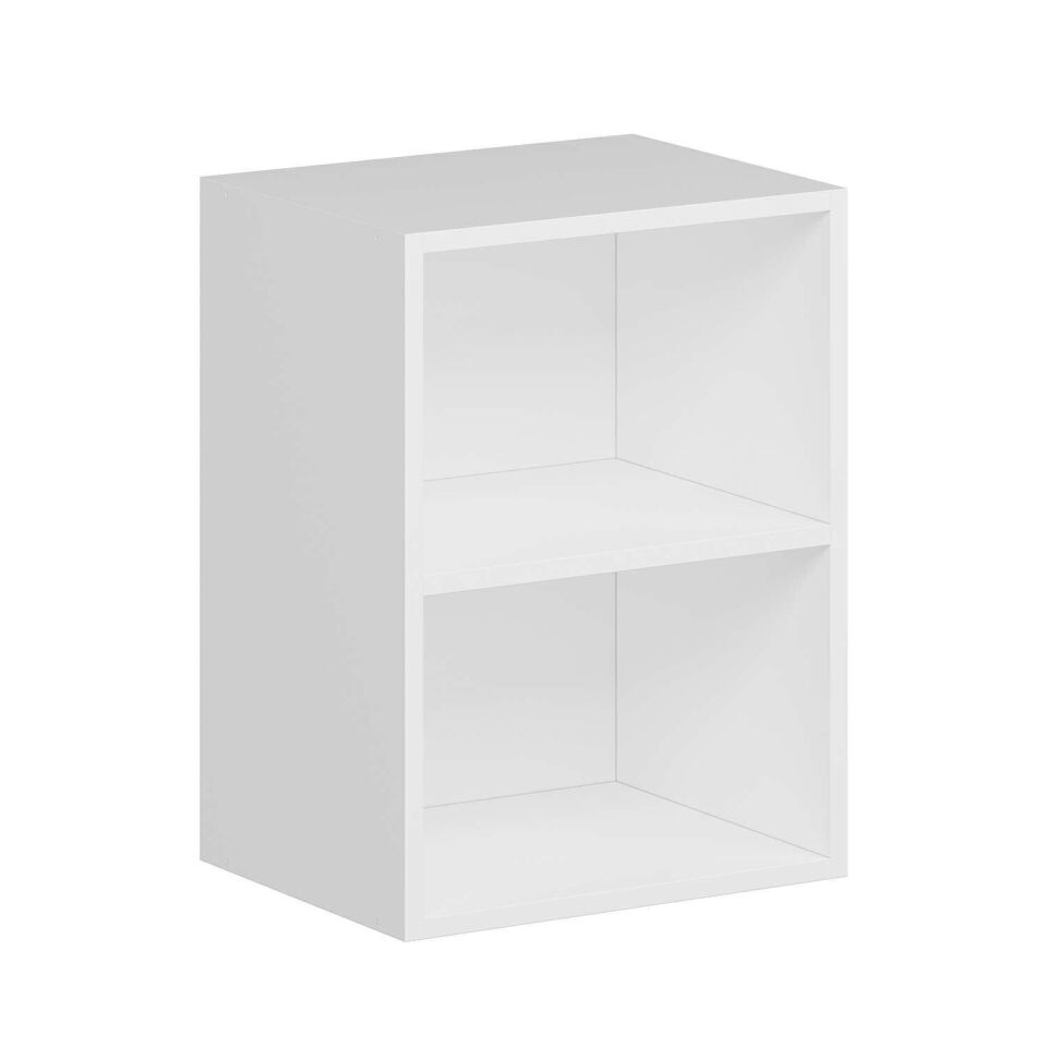 Alvinka Mutfak Modül Mbr_C Üst 1Dk1R 45-H60Cm Dolap Cam Beyaz Antrasit Mdf