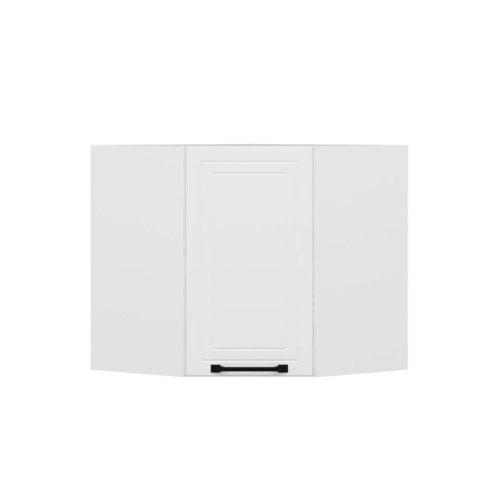 Alvinka Mutfak Modül Mbr_A Üst 1Dk1R 60-H60Cm Köşe Dolap Beyaz Beyaz
