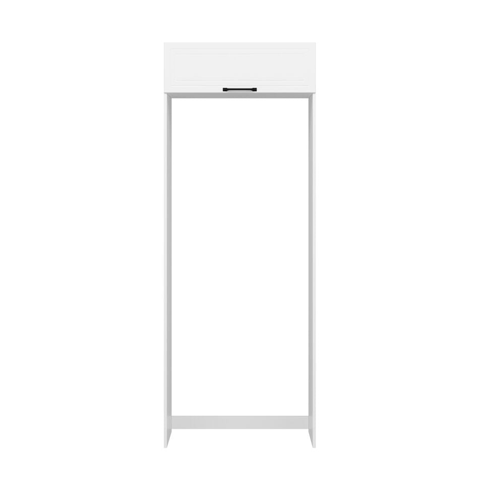 Alvinka Mutfak Modül Mbr_A 90-H240Cm Buz Dolabı Beyaz Beyaz Mdf