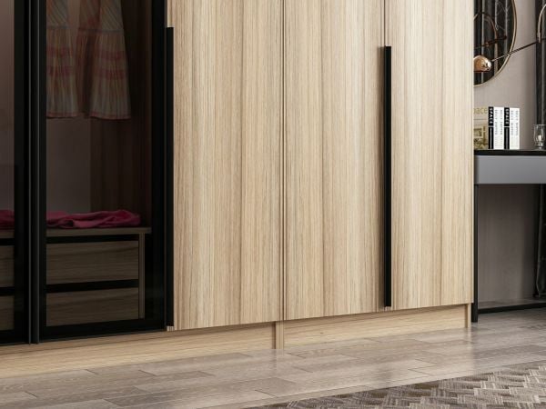 Kale Plus 7 Kapaklı 2Ç Dolap Dore Plus Dore Füme Cam