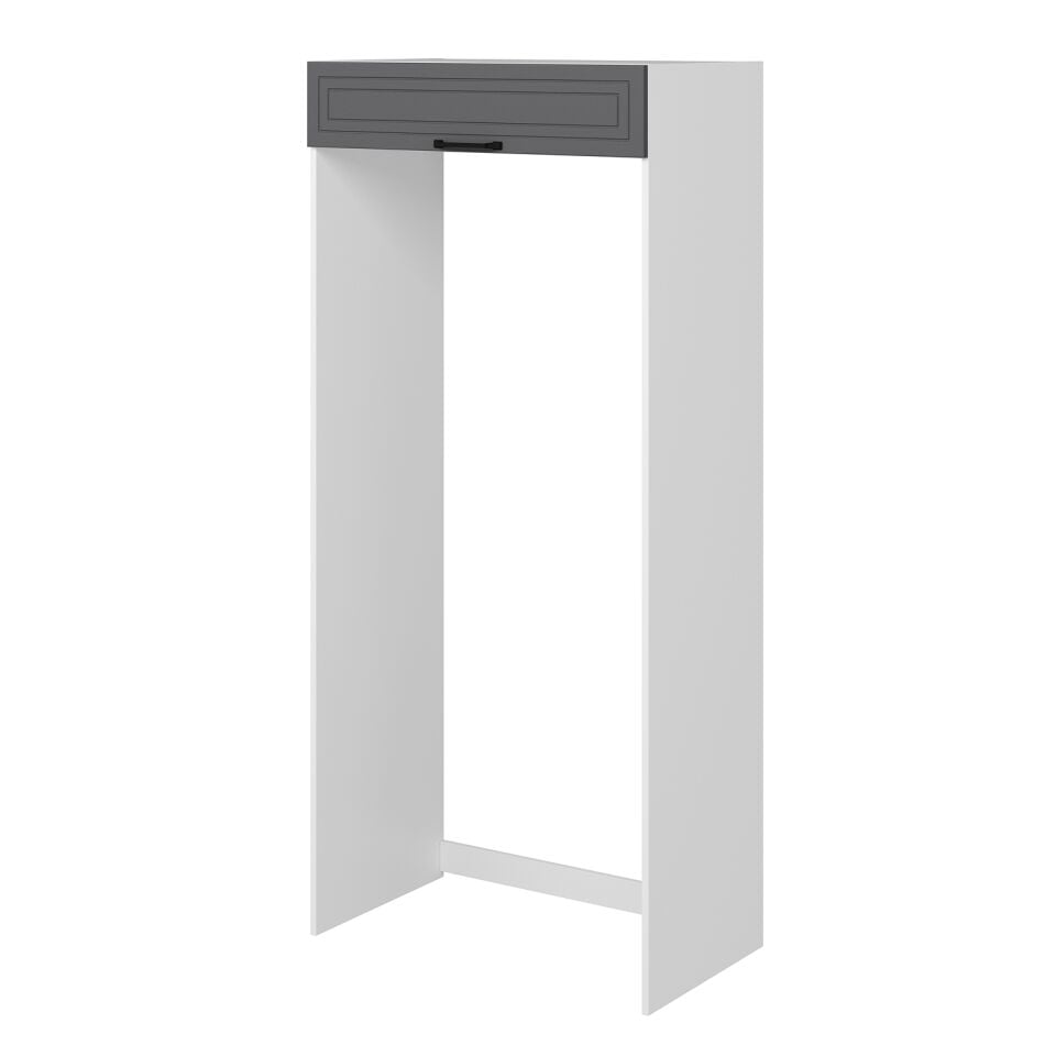 Alvinka Mutfak Modül Mbr_A 100-H222Cm Buz Dolabı Beyaz Antrasit Mdf