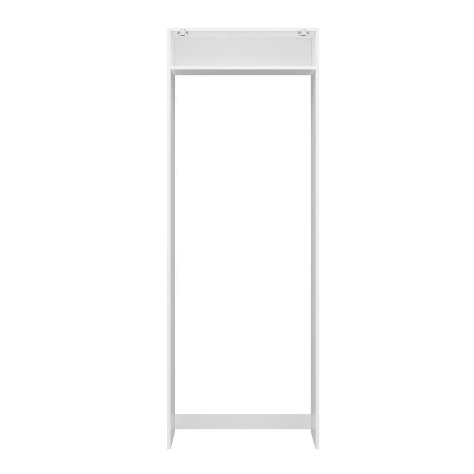 Alvinka Mutfak Modül Mbr_A 100-H222Cm Buz Dolabı Beyaz Antrasit Mdf