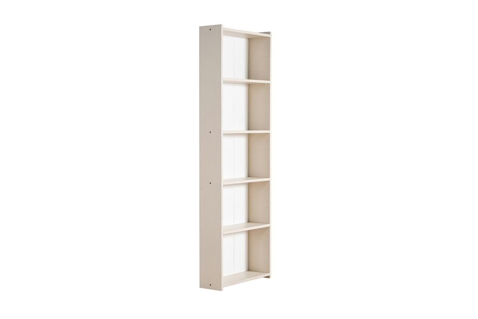 Ceramical KTS2 Modern 5 Raflı Kitaplık - 60x180 Cm - Vizon Bej