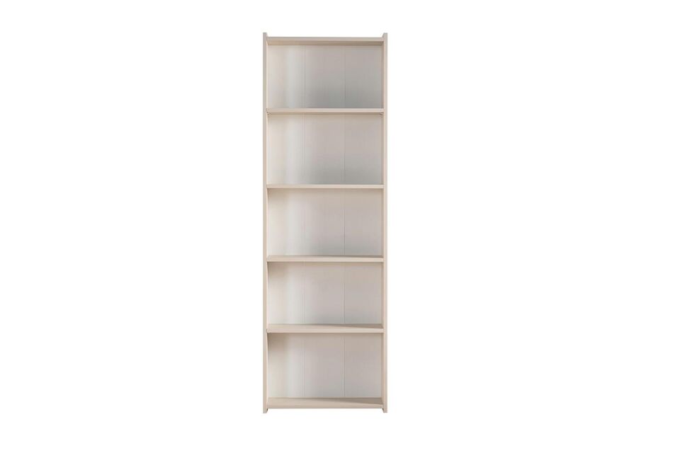 Ceramical KTS2 Modern 5 Raflı Kitaplık - 60x180 Cm - Vizon Bej
